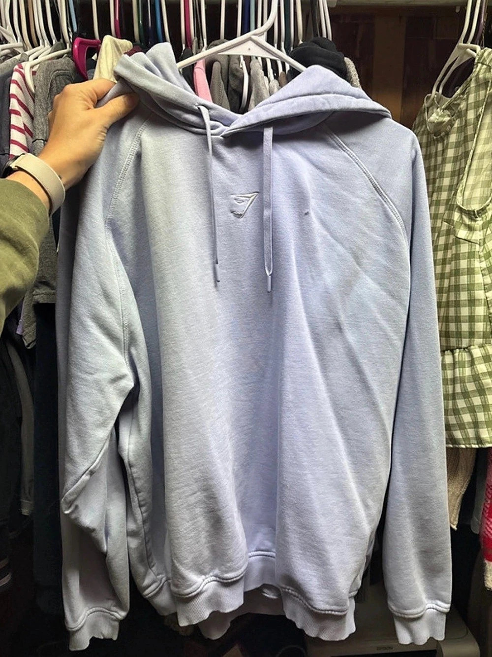 Gymshark Pullover Hoodie in Light Purple Size Large